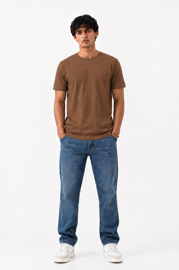 SLIM FIT TEE | COFFEE
