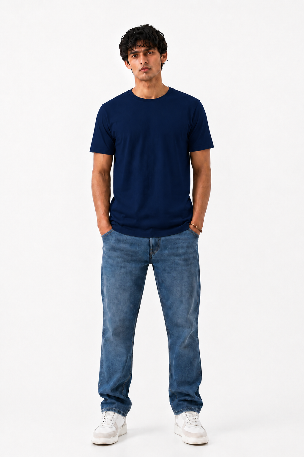 SLIM FIT TEE | NAVY BLUE