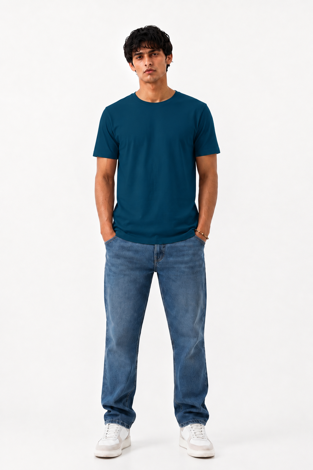 SLIM FIT TEE | PETROLEUM