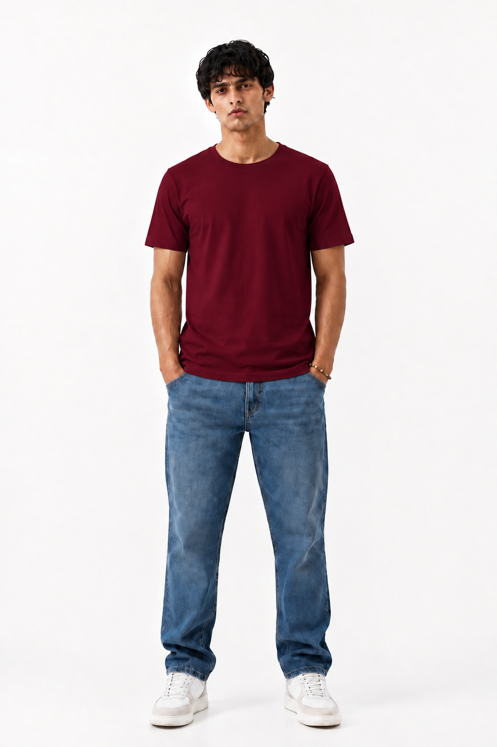 SLIM FIT TEE | MAROON
