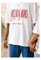 Skribi DREAM BIG graphic tee back - drop shoulder fit, Pakistani streetwear, Drop 01