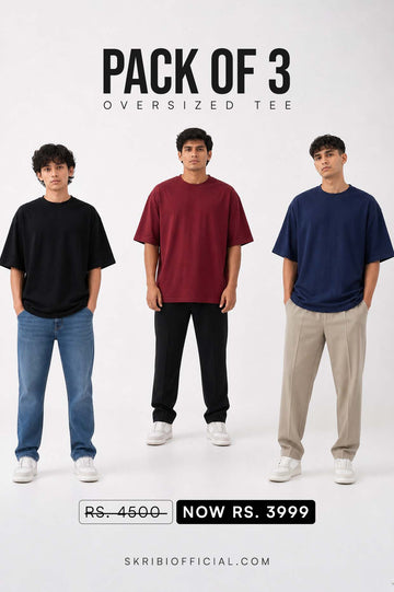 BLANK OVERSIZED | PACK OF 03
